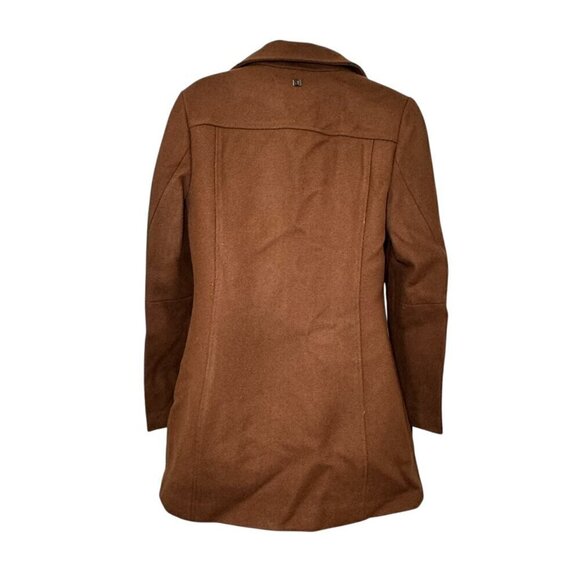 New Calvin Klein Women's Asymmetrical Wool Jacket Brown Size XS Extra Small - Picture 8 of 11